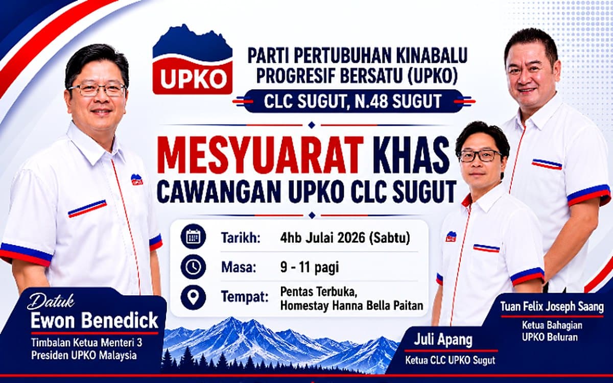 Mesyuarat Khas Cawangan UPKO CLC Sugut